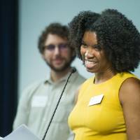 Emcee Jefferson at PSS luncheon